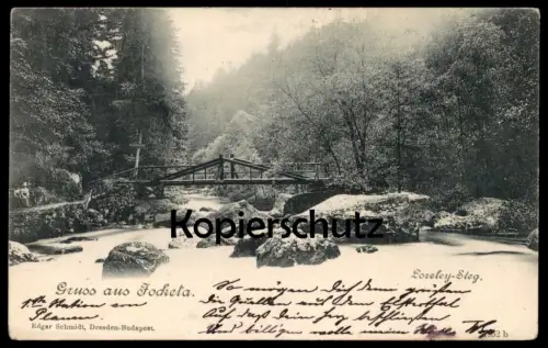 ALTE POSTKARTE GRUSS AUS JOCKETA LORELEY-STEG PÖHL Ansichtskarte postcard