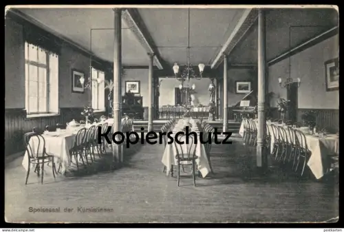 ALTE POSTKARTE MÜLHAUSEN GREFRATH SPEISESAAL DER KURSISTINNEN PENSIONAT UNSERER LIEBEN FRAU postcard AK Ansichtskarte