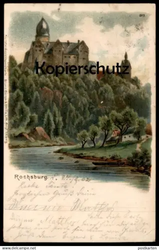 ALTE KÜNSTLER POSTKARTE ROCHSBURG 1902 LUNZENAU Ansichtskarte AK