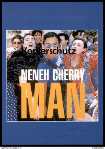 POSTKARTE NENEH CHERRY MUSIK BAND ALBUM MAN SINGLE WOMAN Karte Musiker music groupe de musique cpa AK