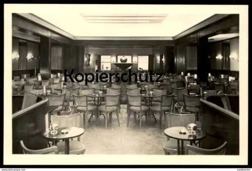 ALTE POSTKARTE CAFÉ HEMESATH DÜSSELDORF KÖNIGSALLEE Brunnen fontaine fountain cpa postcard AK Ansichtskarte