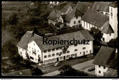 ÄLTERE POSTKARTE BIRKENDORF GAST- UND PENSIONSHAUS ZUM HIRSCHEN VW Käfer Anna Rebmann Ühlingen-Birkendorf cpa postcard