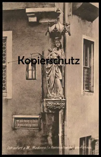 ALTE POSTKARTE OCHSENFURT AM MAIN MADONNA BAYERN Ansichtskarte AK cpa postcard