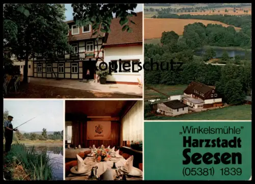 ÄLTERE POSTKARTE SEESEN AM HARZ WINKELSMÜHLE RESTAURANT Ansichtskarte postcard