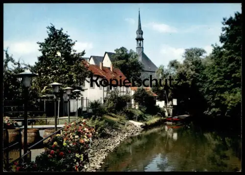 ÄLTERE POSTKARTE LIPPSTADT GRÜNER WINKEL MIT BRUDERKIRCHE Ansichtskarte AK postcard cpa