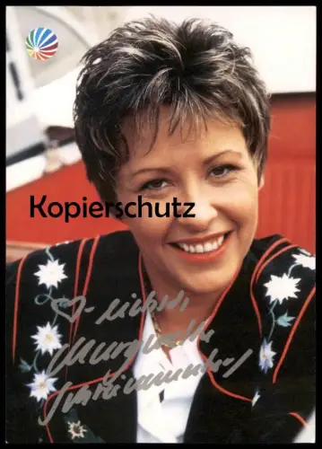 AUTOGRAMMKARTE MARGARETHE SCHREINEMAKERS SAT.1 KÜNSTLERKARTE actress actrice autograph Autogramm Karte autographe