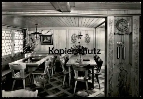 ALTE POSTKARTE GASTHAUS UND METZGEREI ZUR TAUBE URNÄSCH FRISCHKNECHT UHR KANTON APPENZELL SCHWEIZ Suisse cpa postcard