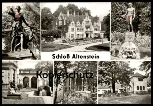 ÄLTERE POSTKARTE SCHLOSS ALTENSTEIN HANDWERKER-ERHOLUNGHEIM BAD LIEBENSTEIN Thüringen AK Ansichtskarte cpa postcard