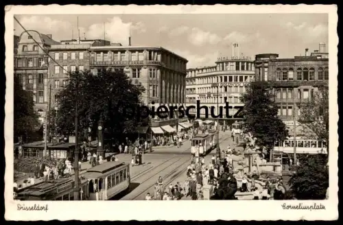 ÄLTERE POSTKARTE DÜSSELDORF CORNELIUSPLATZ METRO GOLDWYN CREME MOUSON ZIGARREN FLIES Ansichtskarte AK cpa postcard
