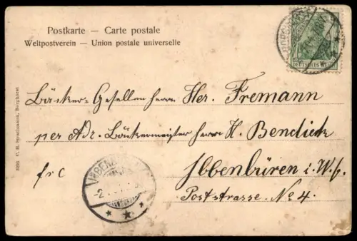 ALTE POSTKARTE RHAUNEN ALTES RATHAUS LANDKREIS BIRKENFELD Ansichtskarte AK cpa postcard