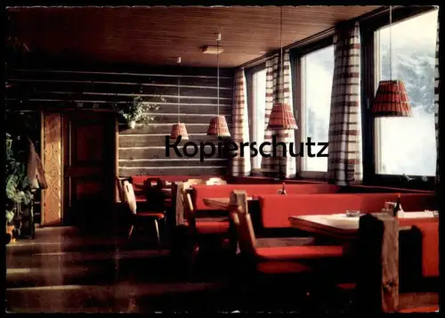 ÄLTERE POSTKARTE BERGHEIM REISSECK GASTSTÄTTENRAUM MAGGI ? KOLBNITZ MÖLLTAL Hohe Tauern Österreich Austria Autriche cpa