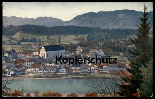 ALTE POSTKARTE BAD TÖLZ KRANKENHEIL PANORAMA FARBENPHOTOGRAPHISCHE AUFNAHME VON HANS HILDENBRAND Ansichtskarte postcard
