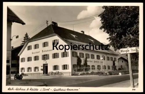 ALTE POSTKARTE LECH-ASCHAU BEI REUTTE IN TIROL GASTHAUS AMMANN LECHASCHAU Motorrad moto motorbike Wängle Ansichtskarte