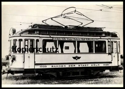 ÄLTERE POSTKARTE BILDSERIE VORORTBAHN KÖLN ERSTE ZWEIACHSIGE SERIE TRIEBWAGEN BAUJAHR 1903-1908 KALK VINGST OSTHEIM RATH