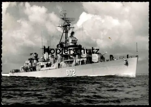 ÄLTERE POSTKARTE KIEL MARINE FOTOGRAF RENARD ZERSTÖRER D172 Klasse 119 Kriegsschiff warship war vessel bateau de guerre