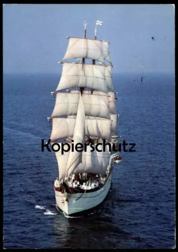 ÄLTERE POSTKARTE SEGELSCHULSCHIFF GORCH FOCK SEGELSCHIFF SCHIFFSSTEMPEL Schiff sailing ship Ansichtskarte cpa postcard