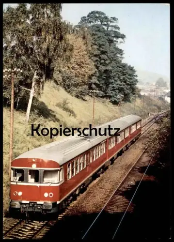 ÄLTERE POSTKARTE VT 24 TRIEBWAGEN NAHVERKEHR DEUTSCHE BUNDESBAHN Lok Zug Train Railway Eisenbahn locomotive postcard AK
