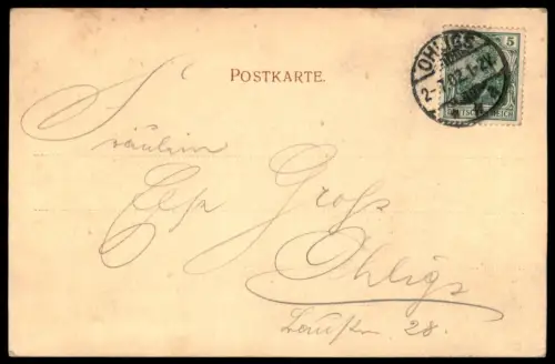 ALTE POSTKARTE OHLIGS RATHHAUS 1902 RATHAUS SOLINGEN Ansichtskarte AK cpa postcard