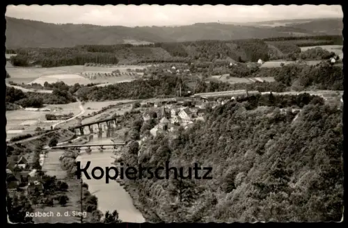 ÄLTERE POSTKARTE ROSBACH AN DER SIEG PANORAMA TOTALANSICHT GESAMTANSICHT WINDECK Ansichtskarte AK cpa postcard