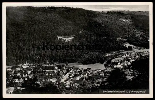 ALTE POSTKARTE UNTERREICHENBACH IM SCHWARZWALD PANORAMA black forest cpa AK Ansichtskarte postcard