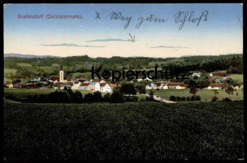 ALTE POSTKARTE GRAFENDORF OSTSTEIERMARK bei Hartberg Steiermark Österreich Austria Autriche Ansichtskarte cpa postcard