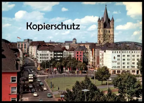 ÄLTERE POSTKARTE HAMBURG HAFEN MIT ST. MICHAELISKIRCHE FRACHTSCHIFF Frachter Schiff Motorschiff cargo ship postcard cpa