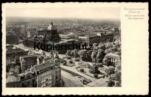 ALTE POSTKARTE REICHSMESSESTADT LEIPZIG BLICK NACH DEM REICHSGERICHT PANORAMA cpa Ansichtskarte postcard AK