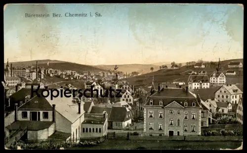 ALTE POSTKARTE BÄRENSTEIN BEZIRK CHEMNITZ IN SACHSEN Erzgebirge AK Ansichtskarte postcard cpa