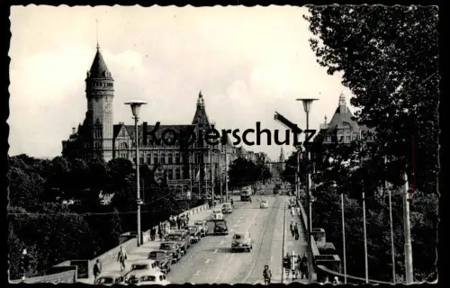 ÄLTERE POSTKARTE LUXEMBOURG AVENUE DE LA LIBERTÉ LUXEMBURG old cars car Auto Autos cpa postcard AK Ansichtskarte
