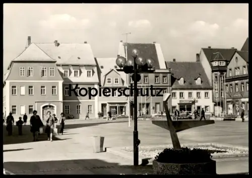 ÄLTERE POSTKARTE BORNA MARKTPLATZ PANORAMA Ansichtskarte postcard cpa AK