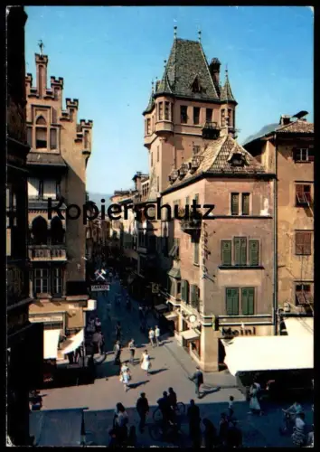 ÄLTERE POSTKARTE BOLZANO PIAZZA ERBE VIA MUSEO BOZEN OBSTMARKT MUSEUMSTRASSE Meinl Ansichtskarte cpa AK postcard