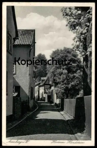 ALTE POSTKARTE NEHEIM BURGSTRASSE POLIZIST BÄCKER ? ARNSBERG SAUERLAND Ansichtskarte cpa AK postcard