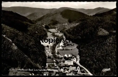 ÄLTERE POSTKARTE KNEIPP-HEILBAD BAD LAUTERBERG IM HARZ BLICK IN DAS LUTTERTAL cpa AK Ansichtskarte postcard