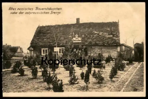 ALTE POSTKARTE RUSSLAND BAUERNHAUS VILLA DEUTSCHLAND 1. WELTKRIEG OSTPREUSSISCHE GRENZE OSTPREUSSEN HILFE cpa postcard