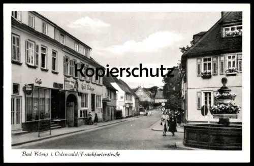 ALTE POSTKARTE STAHLBAD KÖNIG IM ODENWALD PANORAMA 1934 Totalansicht Total Gesamtansicht Ansichtskarte cpa postcard AK