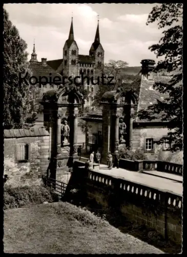 ÄLTERE POSTKARTE HOTEL RESTAURANT BISMARCKBURG AM FERNSEHTURM INHABER PAUL GRENZ VW KÄFER PORTA WESTFALICA BEI MINDEN