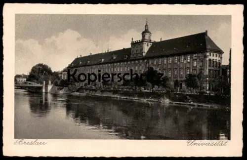 ALTE POSTKARTE BRESLAU UNIVERSITÄT university Wroclaw Brassel postcard cpa Ansichtskarte AK