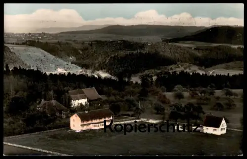 ÄLTERE POSTKARTE ALTOBERNDORF AM NECKAR PRIVATPENSION ALBBLICK MIT VILLA BERGFRIEDEN Oberndorf Ansichtskarte postcard