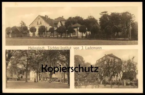 ALTE POSTKARTE HELMSTEDT TÖCHTER-INSTITUT VON J. LADEMANN Ansichtskarte postcard cpa AK