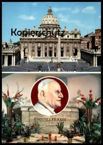 ÄLTERE POSTKARTE PAPA IOANNES PP. XXIII PAPST PETERSDOM Pope Roma Rom Johannes Ansichtskarte cpa AK postcard