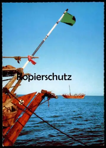 ÄLTERE POSTKARTE JEDDAH VOILIERS SAILERS SCHIFFE LA MER Schiff ship Saudi Arabia Positionsflagge postcard Ansichtskarte