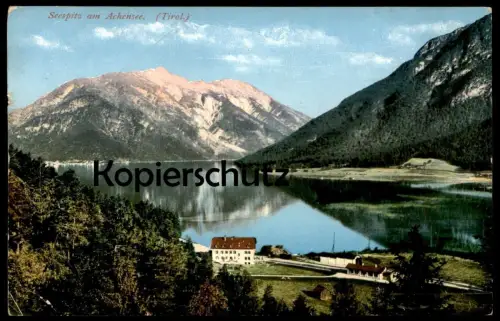 ALTE POSTKARTE SEESPITZ AM ACHENSEE ACHENSEE TIROL Bahnhof gare station Österreich Austria Autriche cpa AK postcard