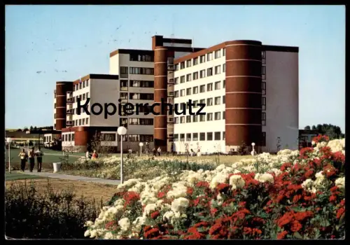 ÄLTERE POSTKARTE HÜCKELHOVEN ST. LAMBERTUS HAUS HÜCKELHOVEN LUFTBILD FLIEGERAUFNAHME Ansichtskarte postcard cpa AK