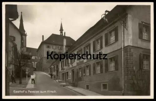 ALTE POSTKARTE GASTHOF ZUM HIRSCH LICHTSPIELE NEUSTADT BES. A. HOFFMEYER WW. Pension Titisee Ansichtskarte postcard cpa