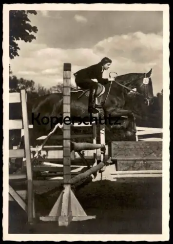 ÄLTERE POSTKARTE REITSPORT SPRINGREITEN PFERD show jumping Sport hippique Equitation horse cheval Ansichtskarte postcard