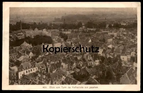 ALTE POSTKARTE NOYON BLICK VOM TURM DER KATHEDRALE AUS GESEHEN general view Feldpost 1916 Ansichtskarte postcard cpa AK