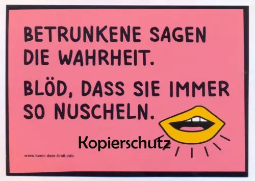 POSTKARTE BETRUNKENE SAGEN DIE WAHRHEIT ALKOHOL DRUNKEN beer alcohol bière alcool Ansichtskarte postcard cpa AK