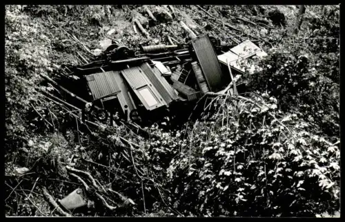 ALTE FOTO POSTKARTE EISENBAHN UNGLÜCK ÖBB DAMPLOK 038 KOGLHOF BIRKFELD FEISTRITZ 19.08.1962 train accident Zugunglück