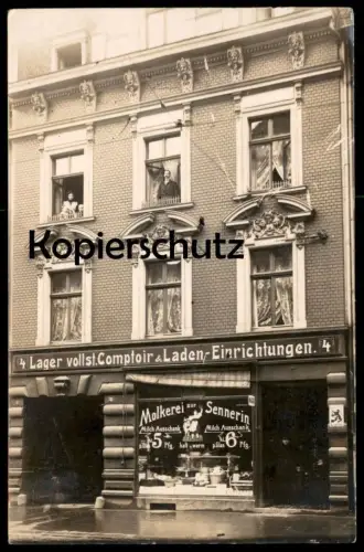 ALTE FOTO POSTKARTE DÜSSELDORF BENRATH MOLKEREI ZUR SENNERIN FAMILIE GEIER Schild Düsseldofer Bürgerbräu Ansichtskarte