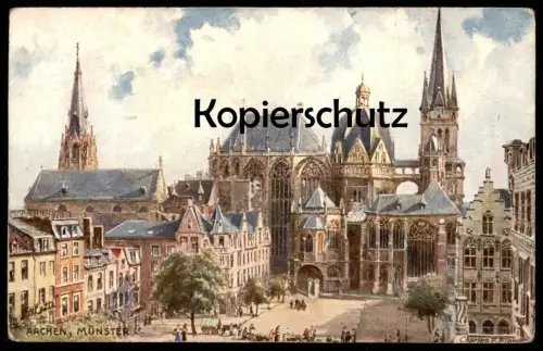 ALTE POSTKARTE OILETTE RAPHAEL TUCK POSTCARD DEUTSCHE STÄDTE SERIE AACHEN No. 178 B KÜNSTLER CHARLES F. FLOWER postcard